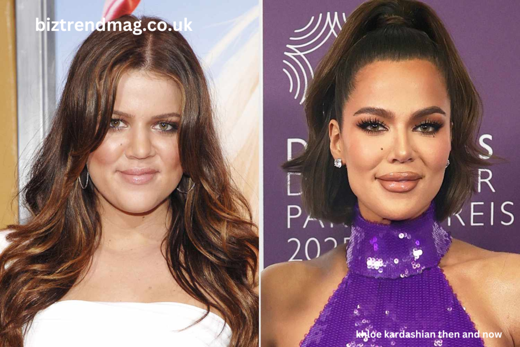 khloe kardashian then and now